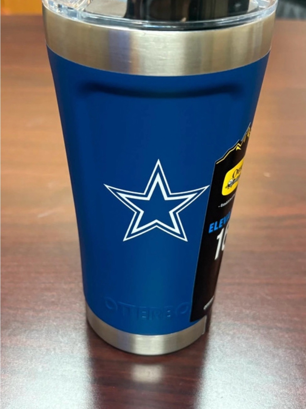 OtterBox Dallas Cowboy Miller Lite Blue Travel Tumbler with White Star Logo
